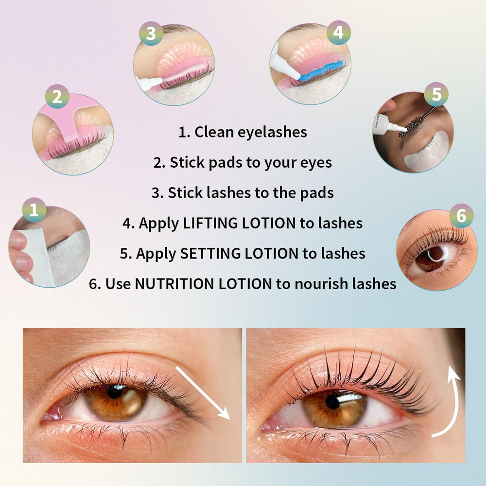 PERMANIA lash lift results for a curled, awake-looking lash line.