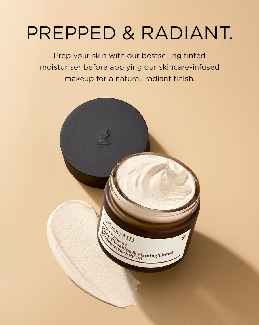 Perricone MD candeia extract supports moisture retention for hydrated skin.