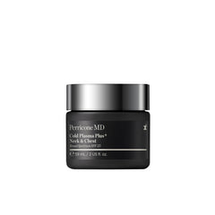 Perricone MD Cold Plasma Neck & Chest SPF25 cream closeup for smoothing texture