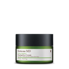 Perricone MD hypoallergenic firming eye-cream pack-shot highlights hydrating, soothing care for sensitive eye skin.