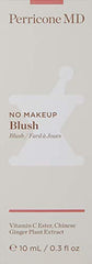 Perricone MD No Makeup Blush application on cheek delivers seamless blend and rosy brightness.