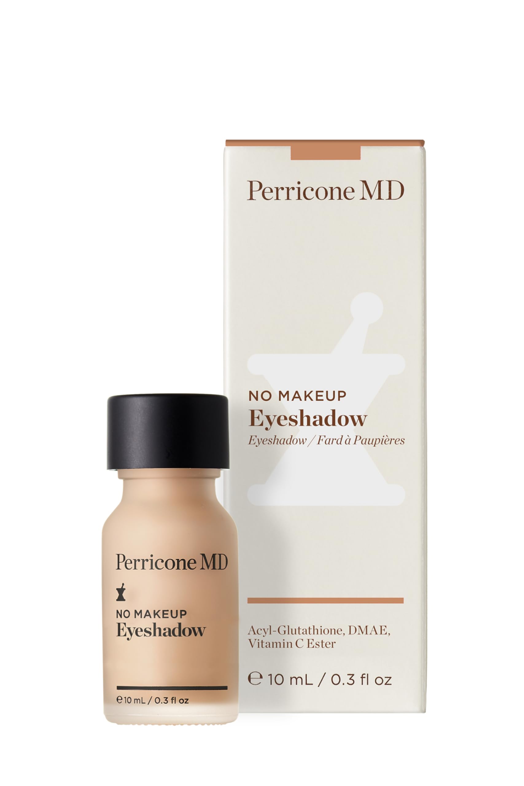 Perricone MD No Makeup Eyeshadow Shade 2 on eyelids demonstrates crease-proof wear.