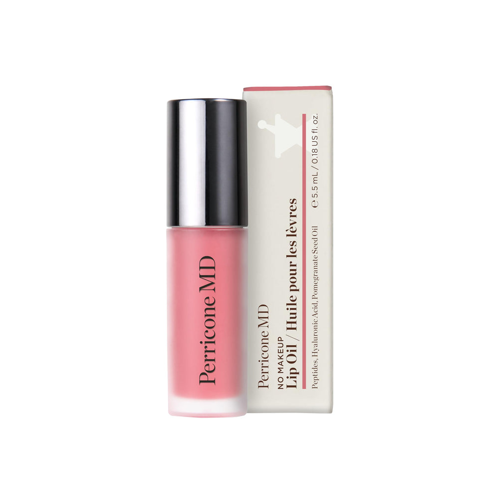 Perricone MD No Makeup Lip Oil Pink Grapefruit cap for quick, non-sticky application