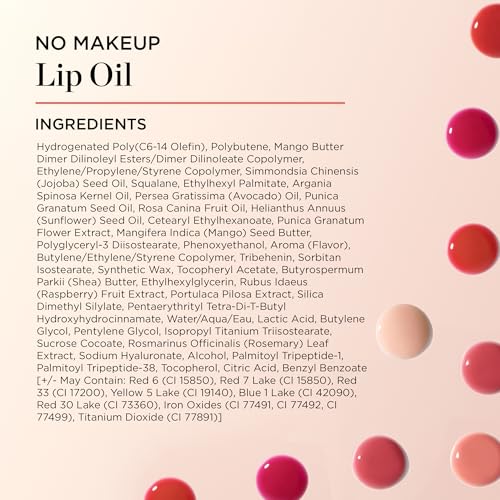 Perricone MD No Makeup Lip Oil Pink Grapefruit glossy finish for supple lips