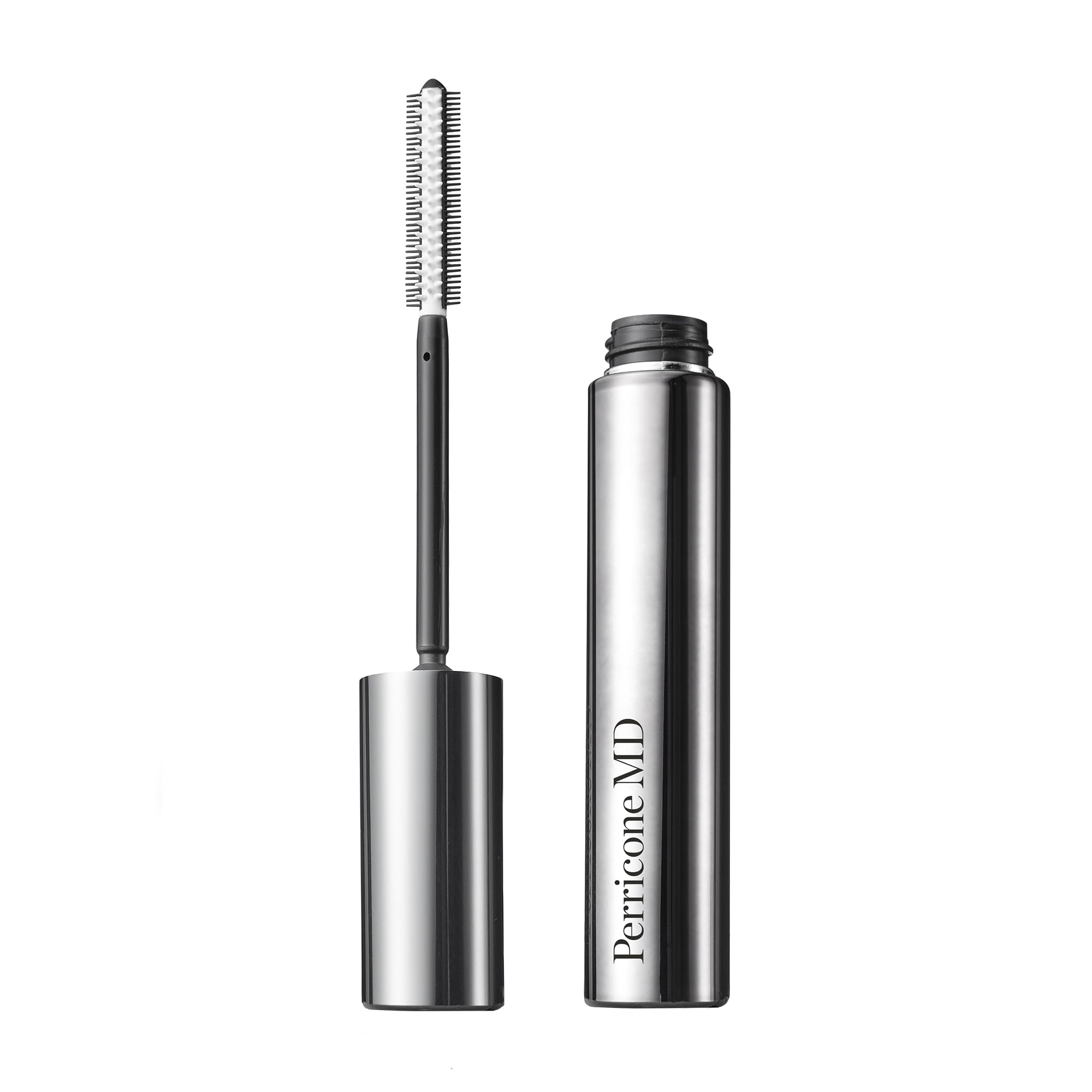 Perricone MD No Makeup Mascara dual-face brush for precise lash lift and definition.