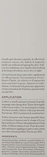 Perricone MD Nutritive Cleanser label closeup emphasizing prep for next steps.