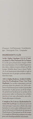 Perricone MD Nutritive Cleanser splash demonstrates refreshing wash.