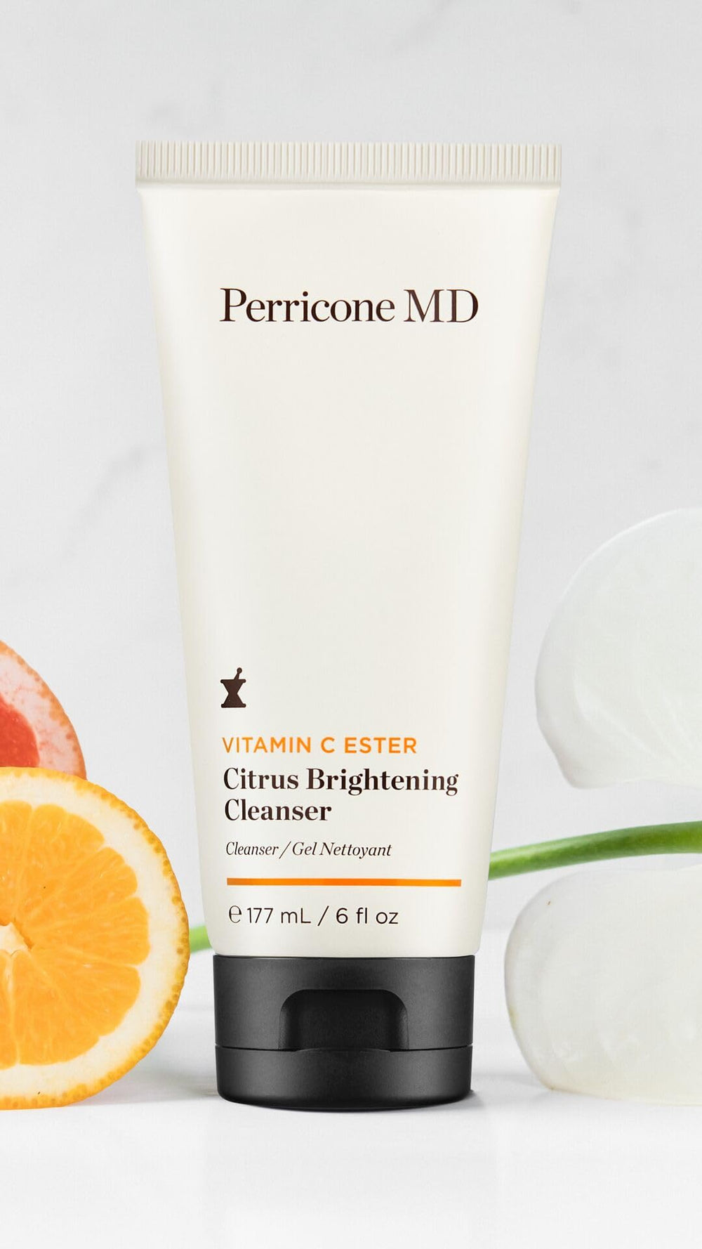 Perricone MD Citrus Brightening Cleanser packaging shows 6 fl oz bottle for everyday use