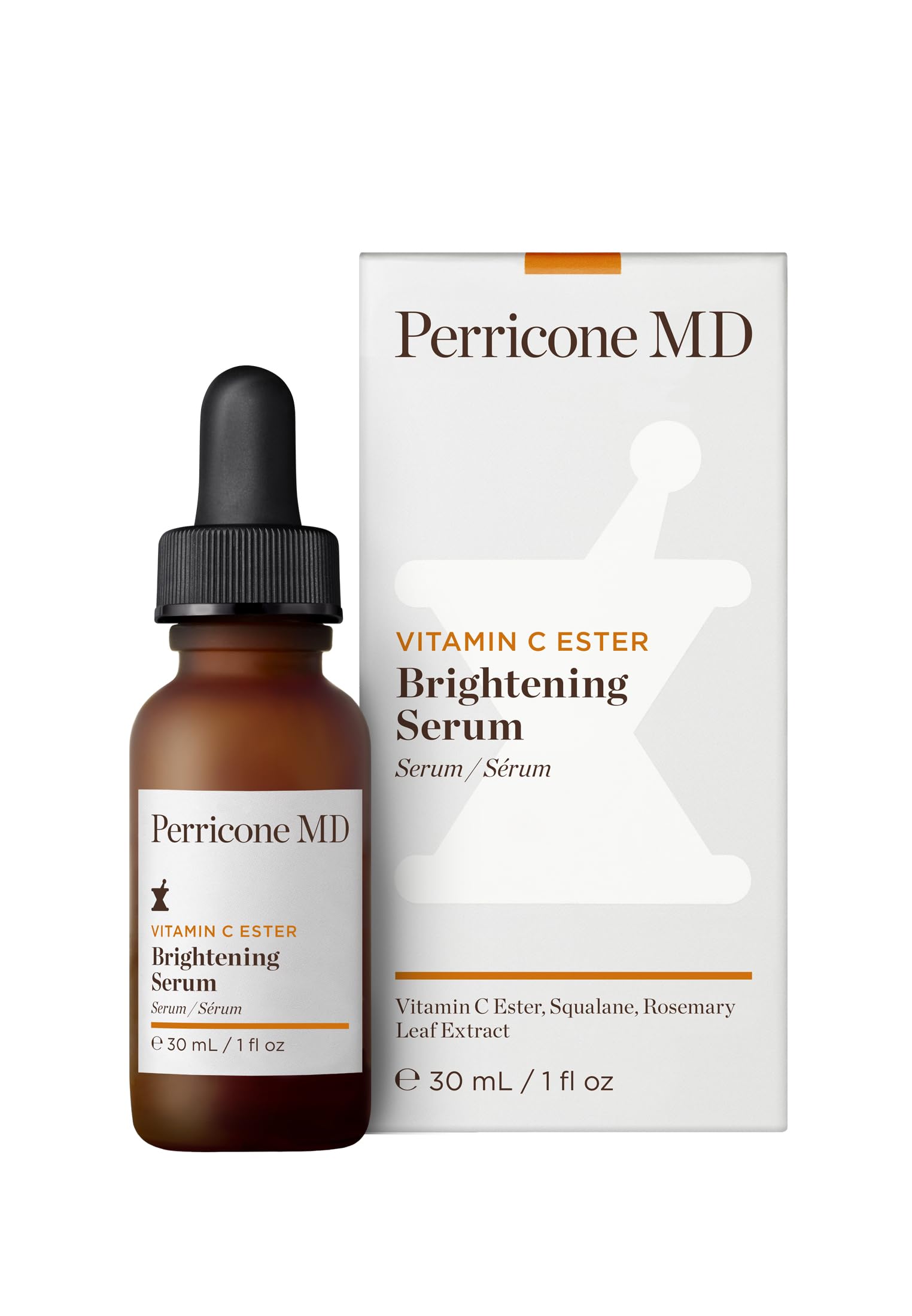 Perricone MD Vitamin C Ester Serum drop application highlights instant glow