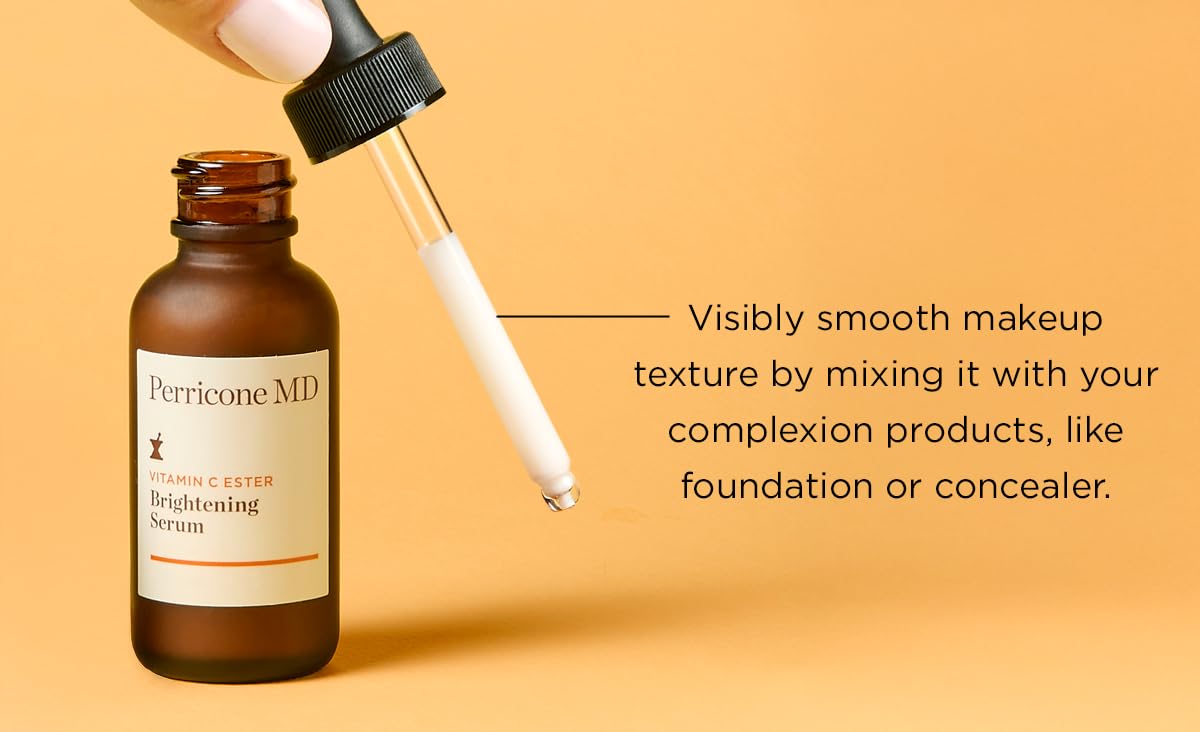 Perricone MD Vitamin C Ester Serum eye area usage demonstrates brightened under-eye area