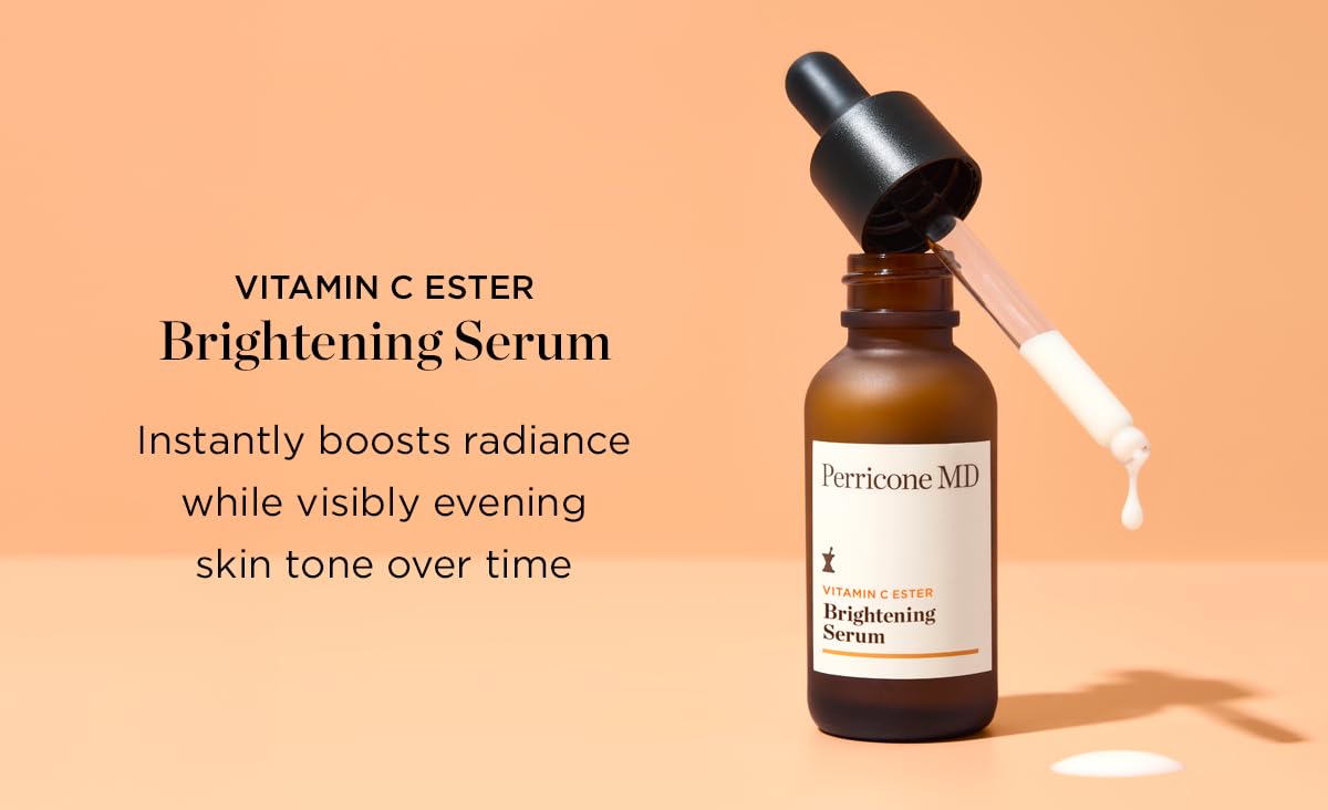 Perricone MD Vitamin C Ester Serum texture swatch emphasizes smooth texture