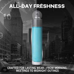 Perry Ellis 360° bergamot note image highlights crisp daytime confidence.