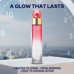 Perry Ellis 360 Coral close-up emphasizes pear and bergamot top notes with an uplifting feel.