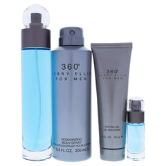 Perry Ellis 360 deodorizing body spray mist for long-lasting freshness.
