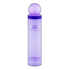 Perry Ellis 360 Purple bottle front view highlights a chic floral woody musk fragrance for daily wear.