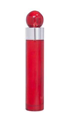 Perry Ellis 360 Red body spray can showing all-day freshness and masculine aroma.
