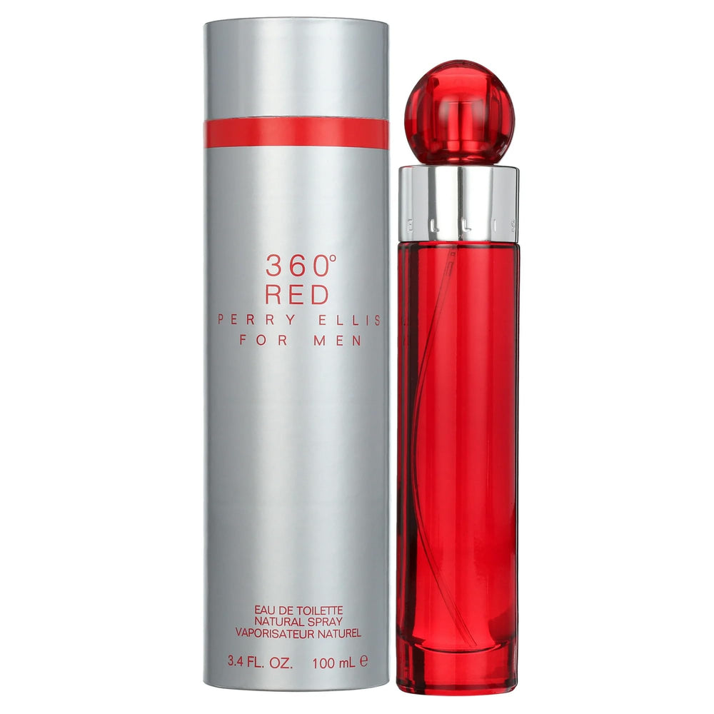 Perry Ellis 360 Red bottle front view for confident evening wear and versatility