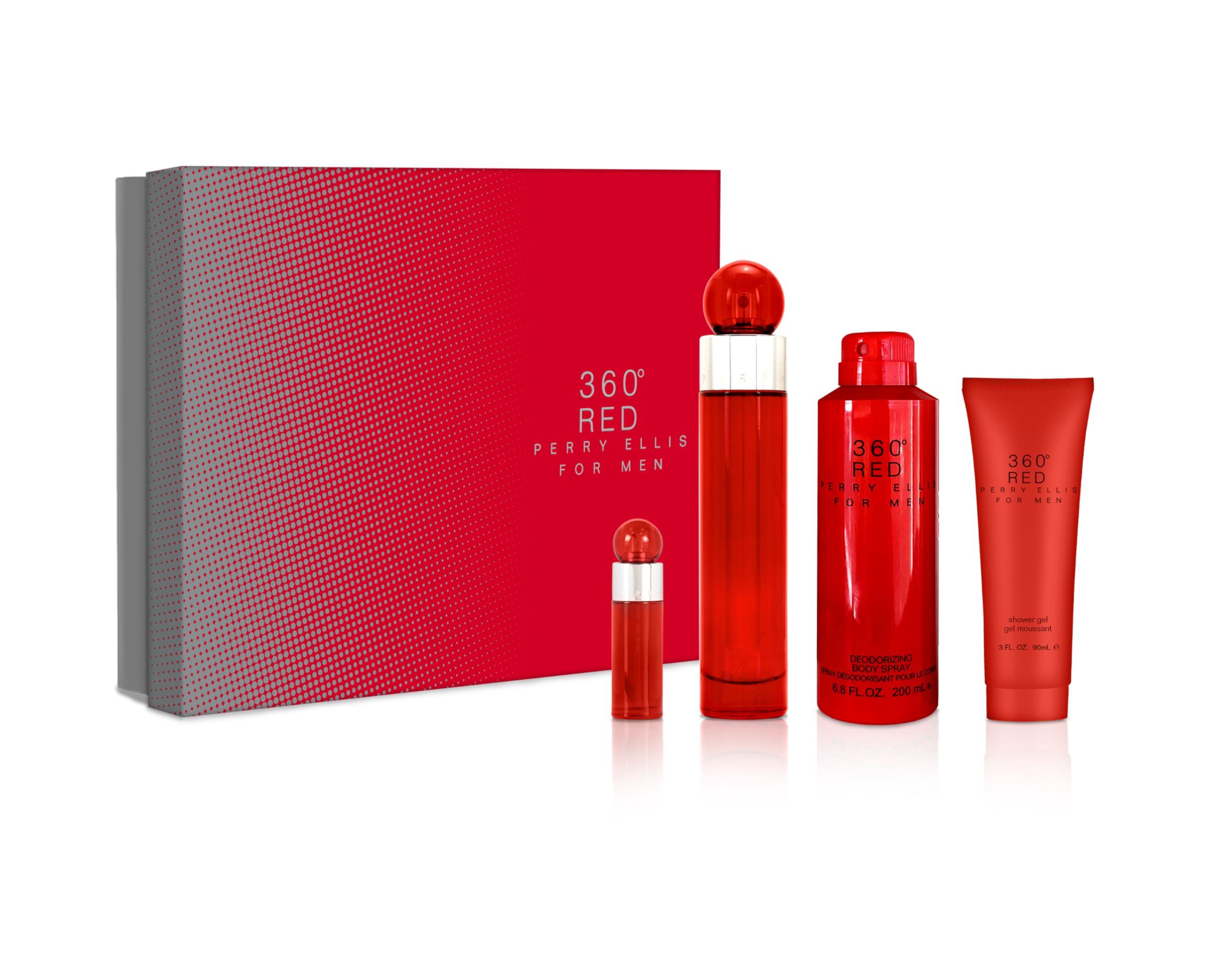 Perry Ellis 360 Red EDT spray bottle for daily confidence and fresh scent.