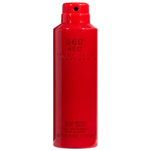 Perry Ellis 360 Red shower gel bottle ready for a refreshing morning ritual.