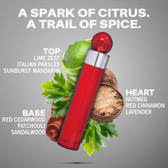 Perry Ellis 360 Red top notes image emphasizes cloves and cinnamon for a warming opening.
