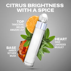 Perry Ellis 360 White top notes—lime and bergamot for daytime brightness
