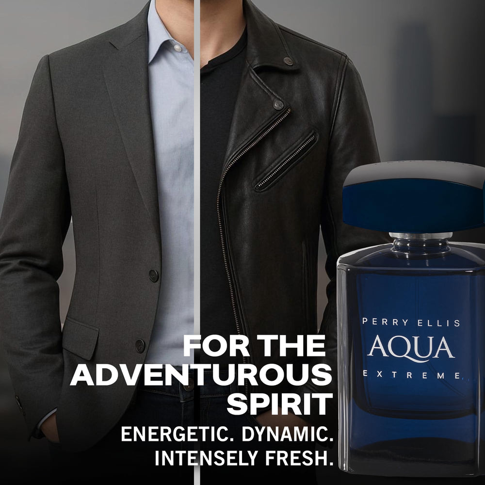 Perry Ellis Aqua Extreme spray dispersion captured mid-atomizer for quick application