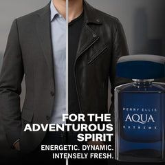 Perry Ellis Aqua Extreme spray dispersion captured mid-atomizer for quick application