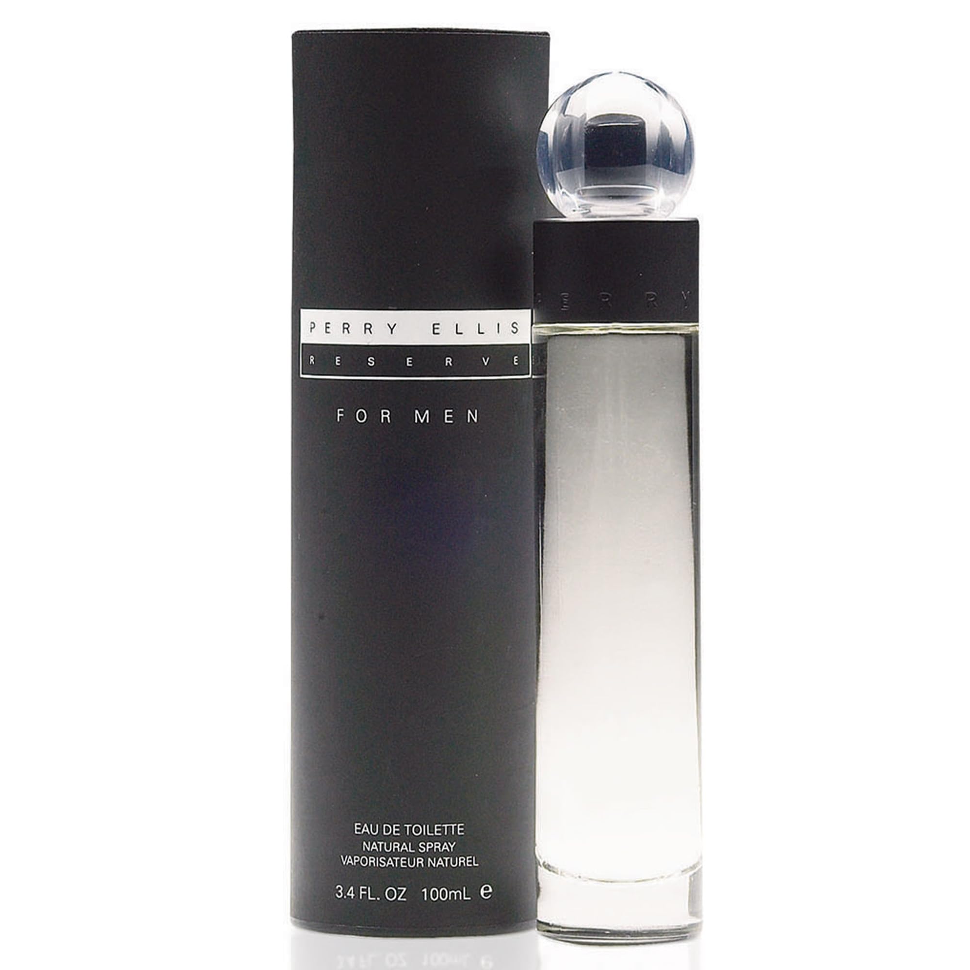 Perry Ellis Reserve EDT bottle on a shelf, ideal for daily wear.