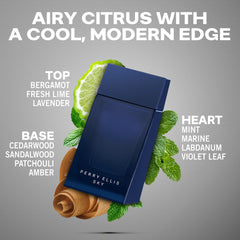 Perry Ellis Sky top notes feature bergamot and lime for a bright morning boost