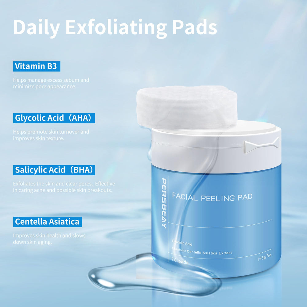 Persbeay Glycolic Acid Pads hygienic tweezers for clean application