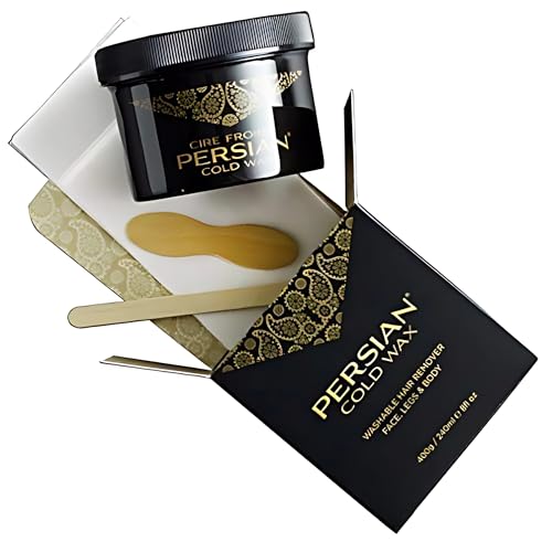Persian cold wax kit biodegradable strips ready for eco-friendly removal