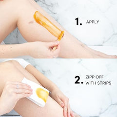 Persian cold wax kit facial application demo showing gentle use