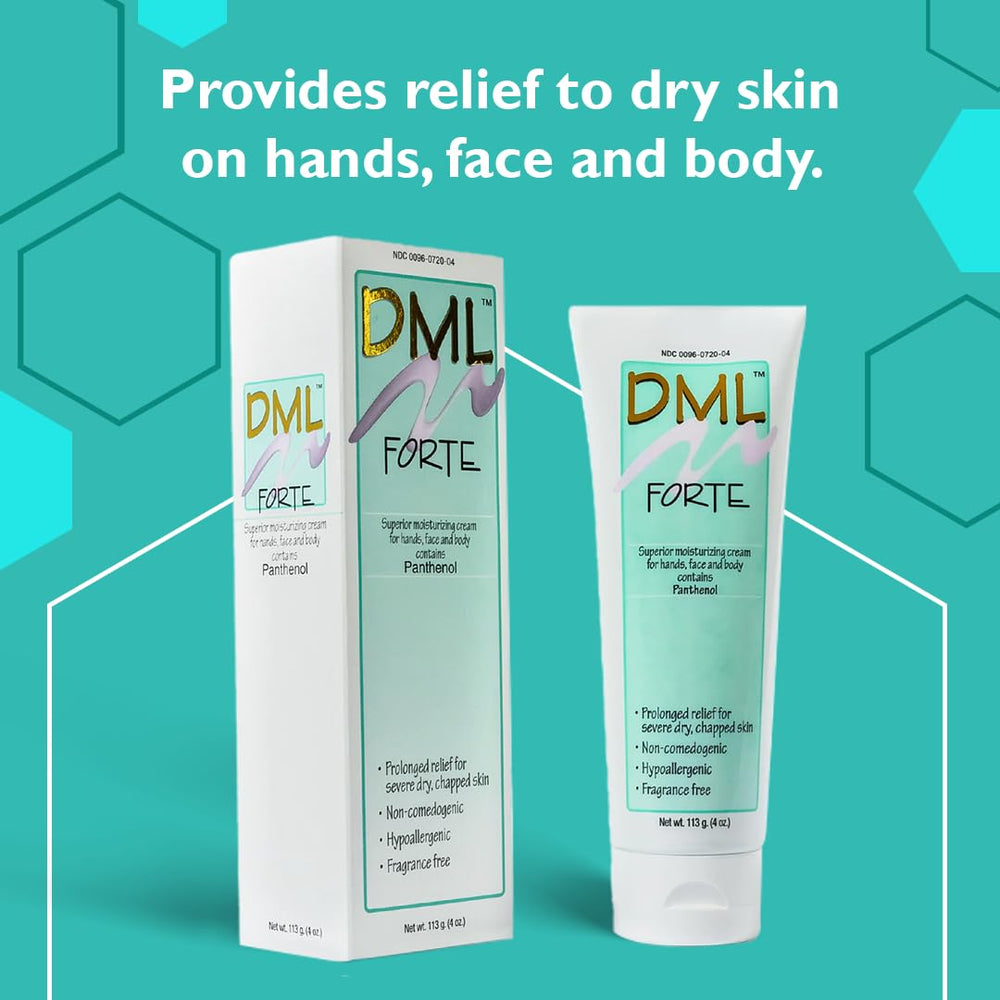 Person & Covey DML Forte sensitive-skin friendly formula supports comfortable, non-irritating hydration.