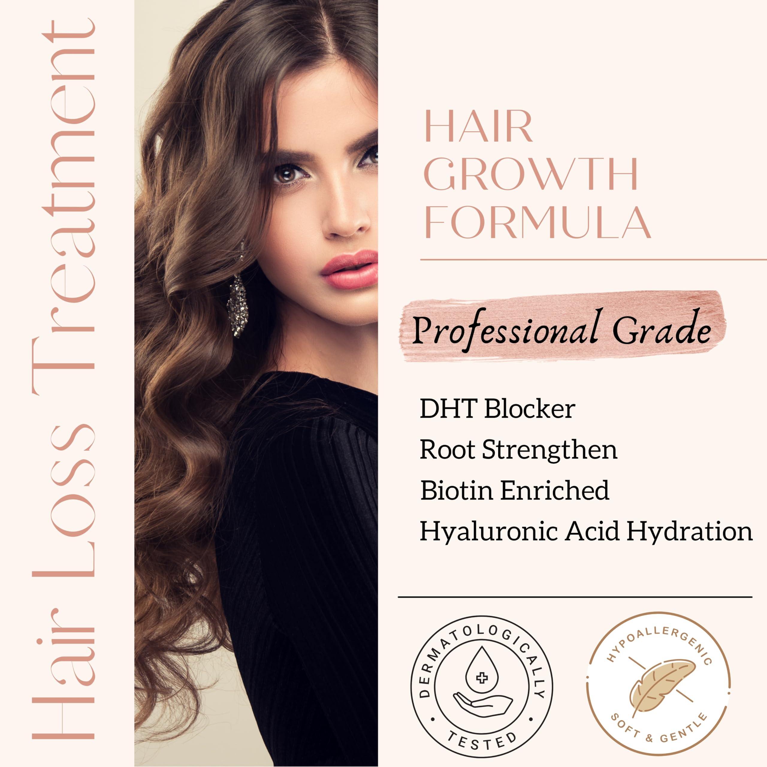 Persona Beauty hair growth serum scalp-application closeup shows quick-absorb formula