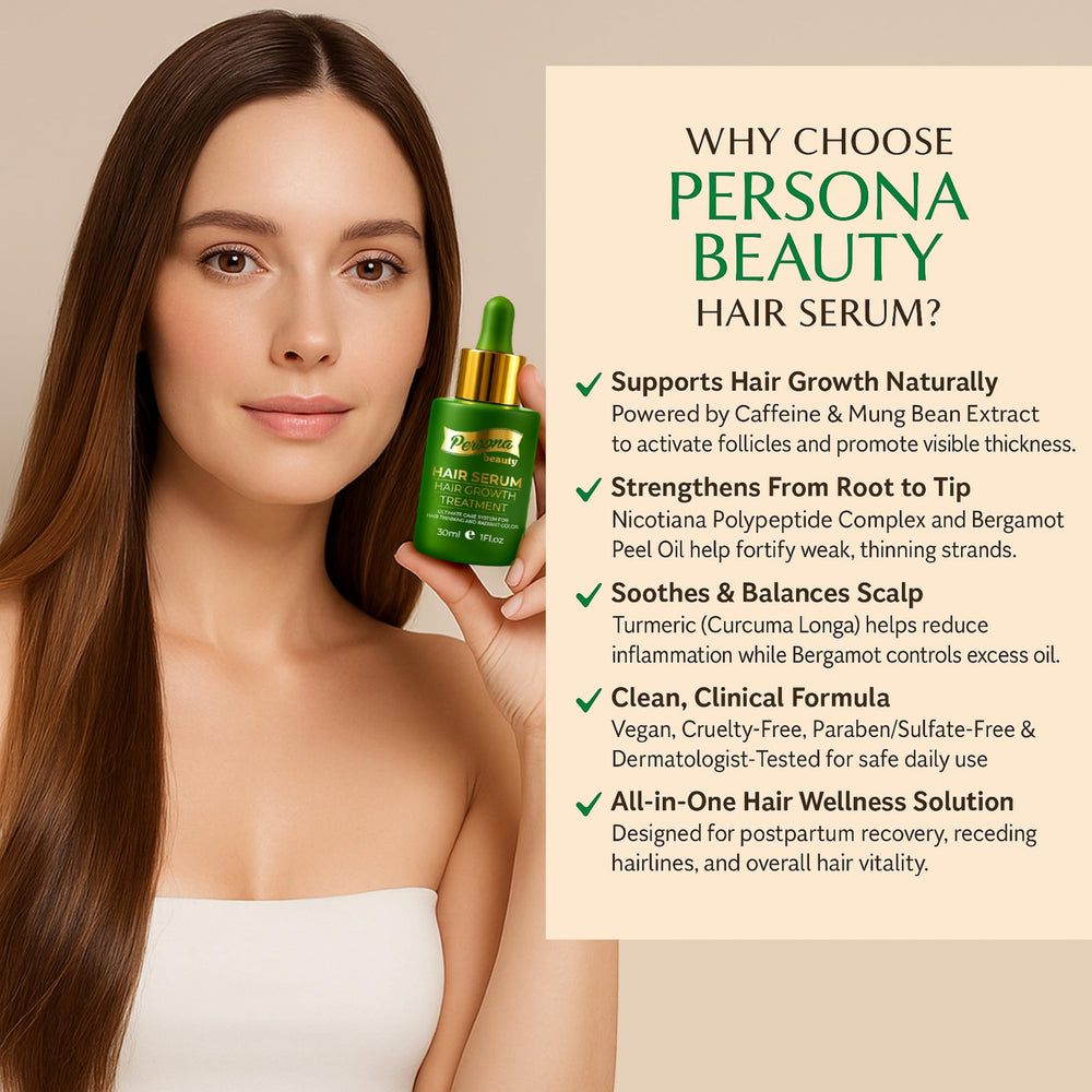 Persona Beauty unisex formula packaging communicates universal-use hair care