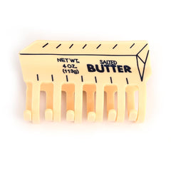PERSONFUN butter hair clip front view shows secure grip for all hair types.
