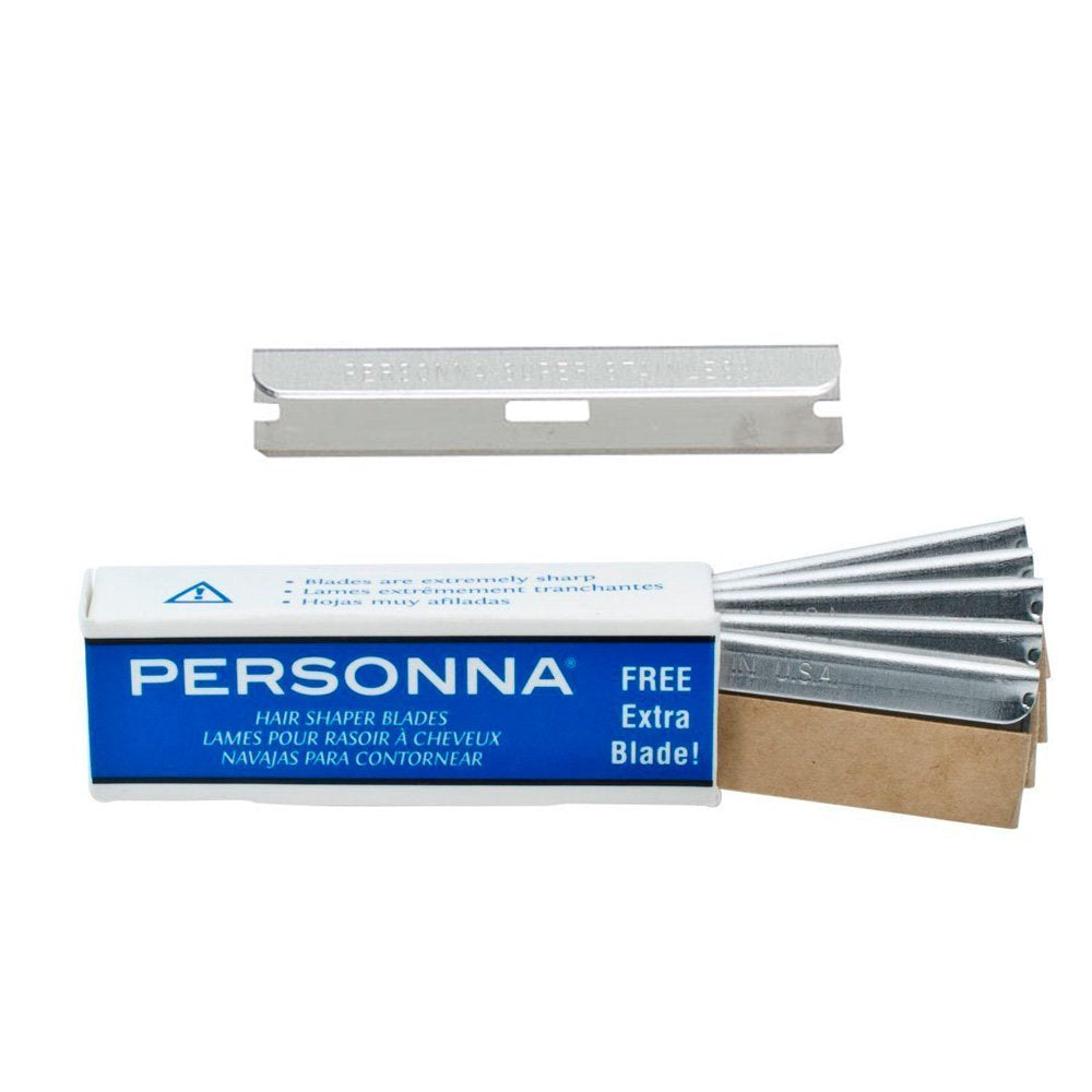 Personna Hair Shaper Blades glide coating in action enables smooth trimming with less tug.