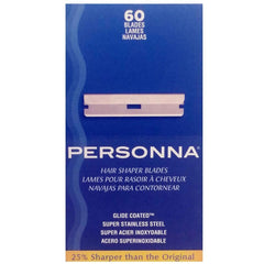 Personna Hair Shaper Blades 60-count pack for precise, clean grooming sessions.