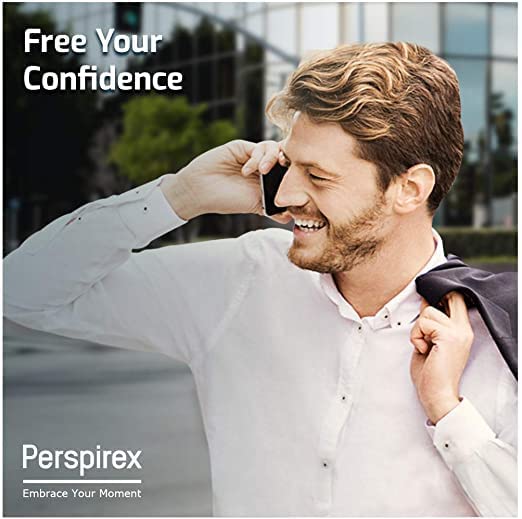 Perspirex Original Roll-On 20ml skin texture indicates comfortable, fragrance-free application.