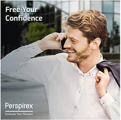Perspirex Original Roll-On 20ml skin texture indicates comfortable, fragrance-free application.