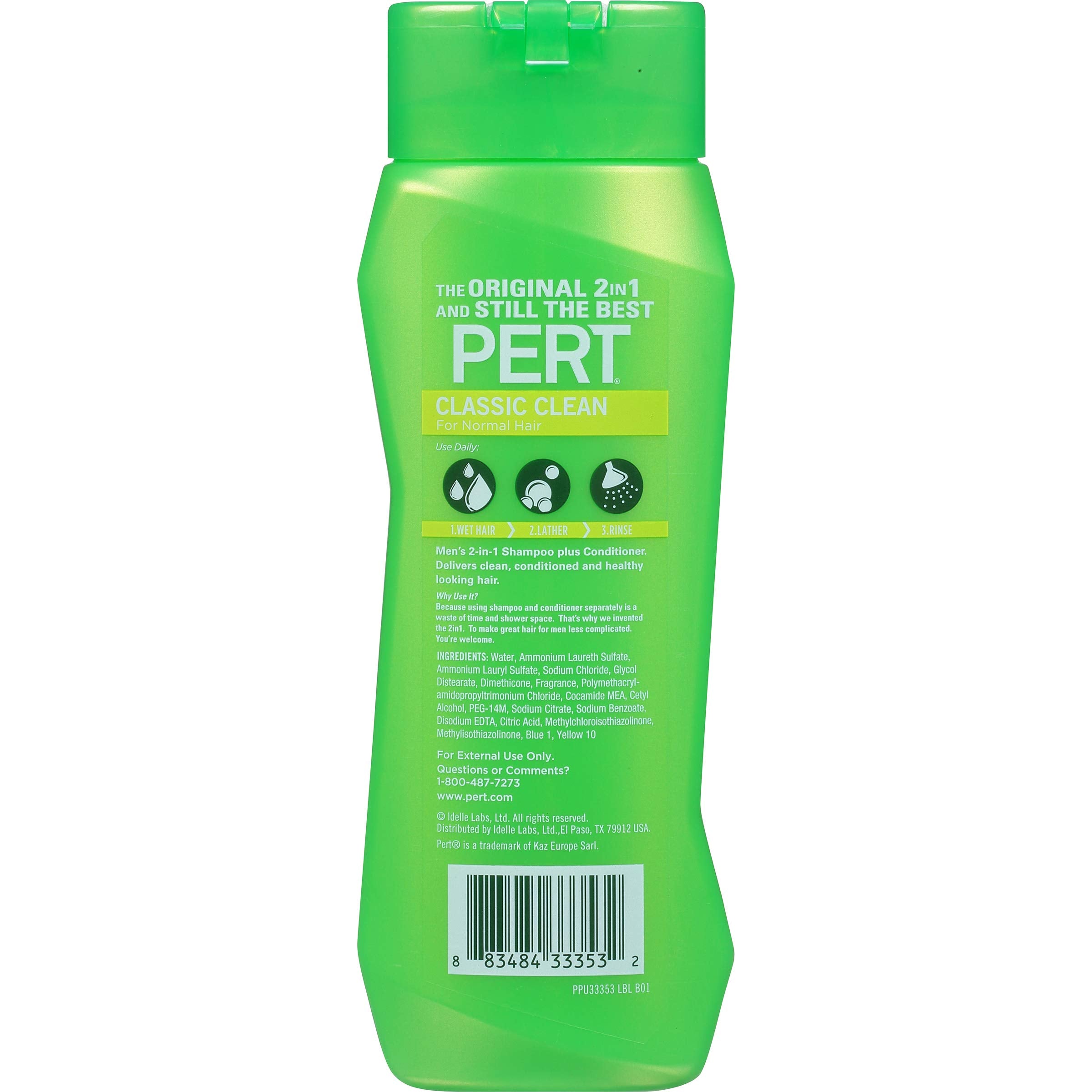 Pert Classic Clean fragrance label highlights its familiar fresh scent.