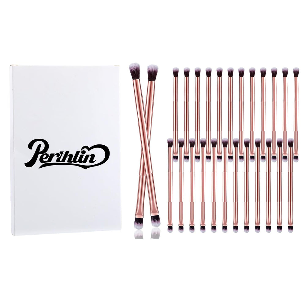 Perthlin rose gold travel-friendly individually wrapped brushes stay clean on the go.
