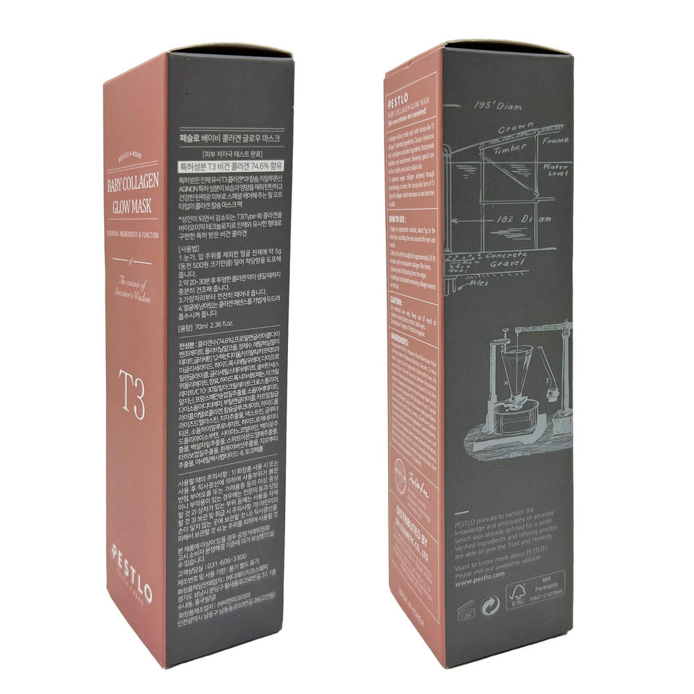 PESTLO Baby Collagen Glow Mask gift-ready display