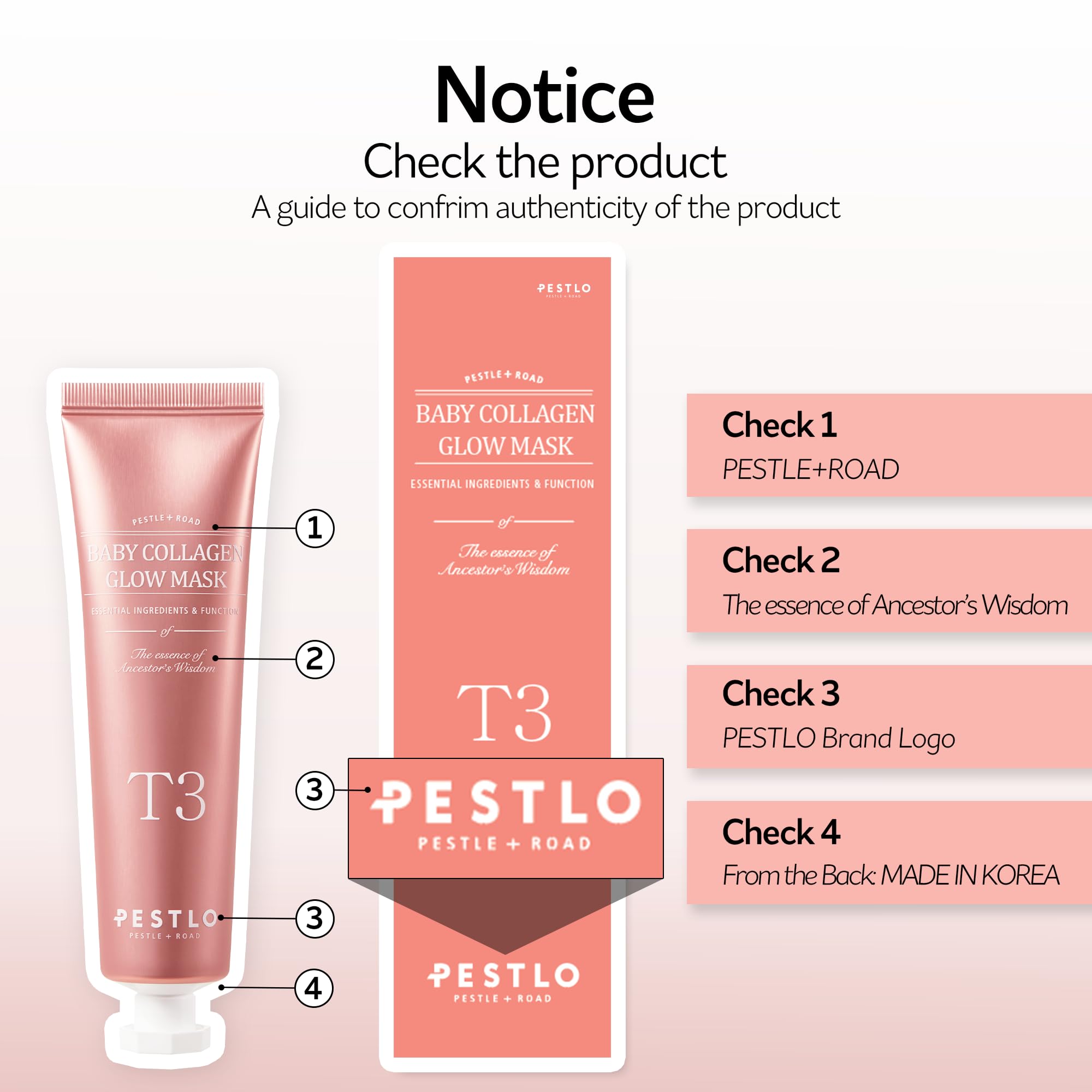 PESTLO Baby Collagen Glow Mask glow finish on skin suggests refreshed, radiant look.