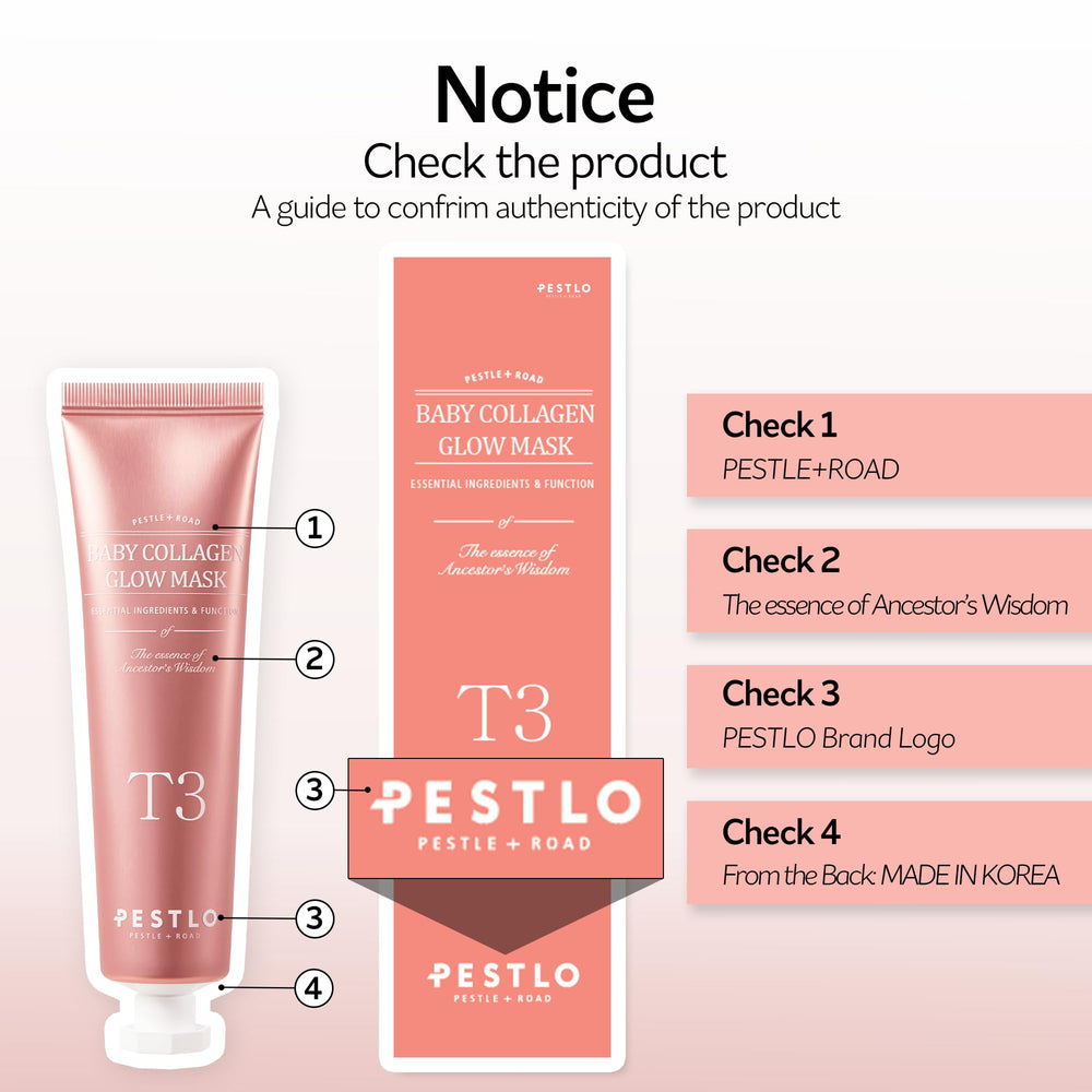 PESTLO Baby Collagen Glow Mask glow finish on skin suggests refreshed, radiant look.