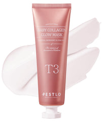 PESTLO Baby Collagen Glow Mask packaging highlights vegan collagen for hydration