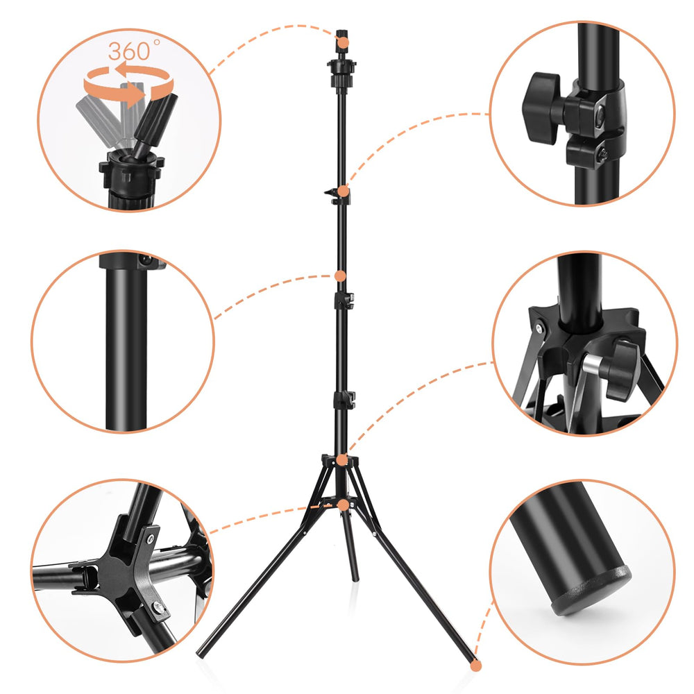 Pet Baby mannequin head stand sturdy tripod suitable for cosmetology training.