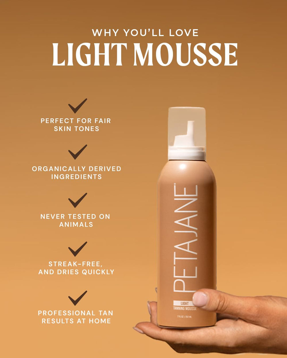 Closeup of Peta Jane mousse texture for quick absorption.