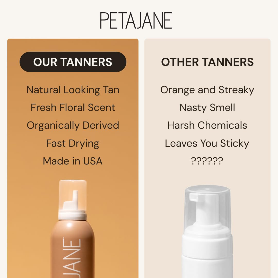 Skin-tone swatch of Peta Jane Light Tanning Mousse.