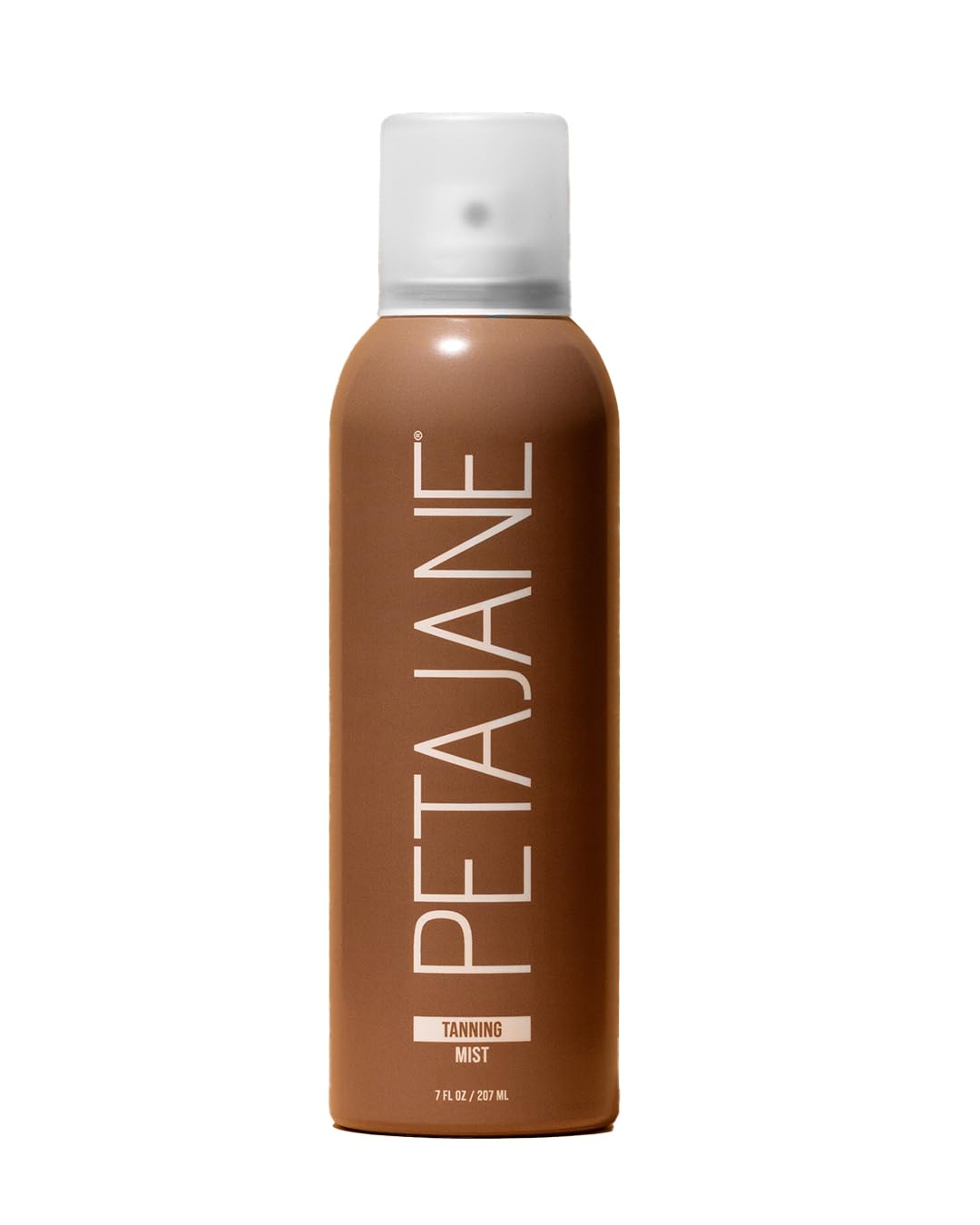 Peta Jane Sunless Tanning Mist bottle front shows lightweight, streak-free glow.